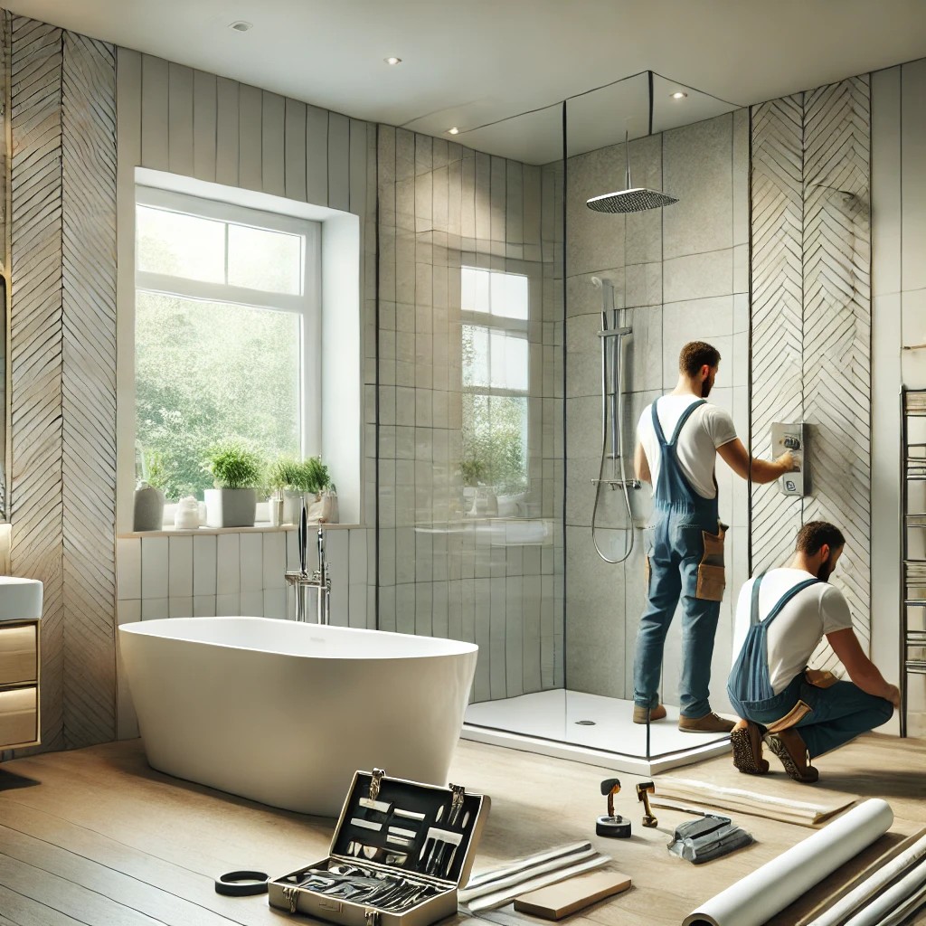 Modern Bathroom Design by Easy Refurbs